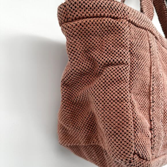 The Bag Tote Handbag Open Lightweight 100% Cotton Barbiecore Pink One Size - Picture 3 of 8